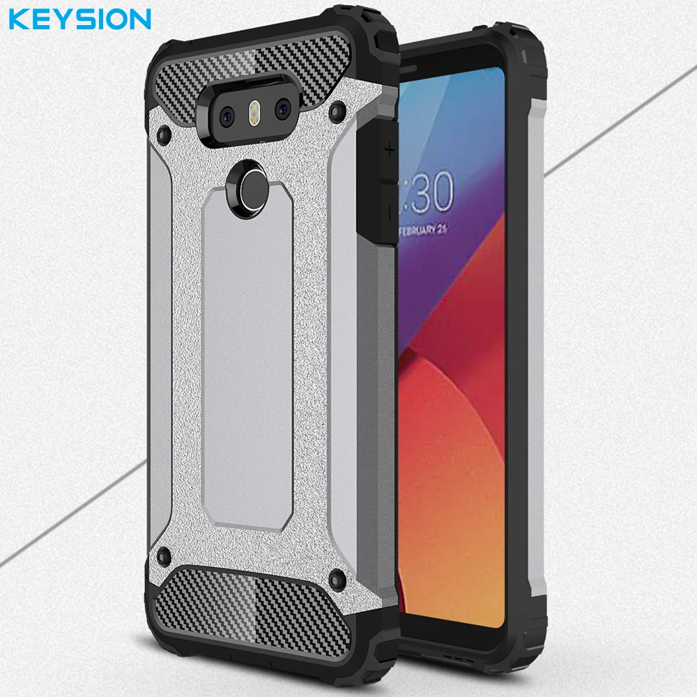 Чехол Keysion для LG G6 противоударный из ТПУ + поликарбоната двойной сверхпрочный