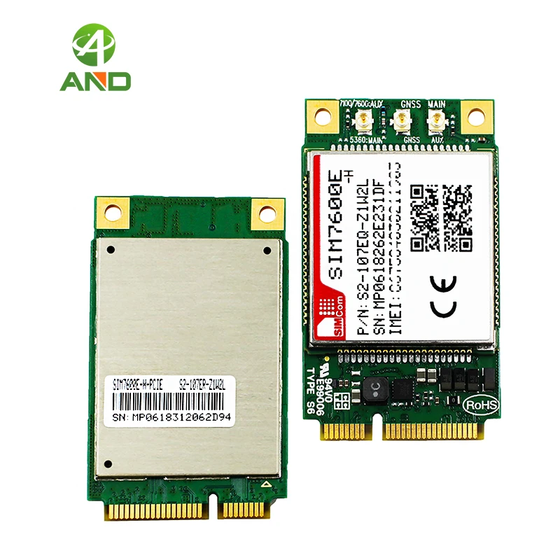 Многодиапазонный модуль LTE CAT4 SIM7600E H PCIE B38/B40/B41/B1/B3/B5/B7/B8/B20 1 шт.|Хранилища для