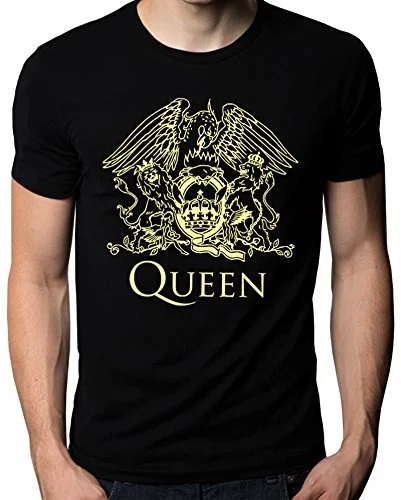 Новая мужская футболка с принтом хлопковая Футболка queen Band Rock Music Logo Мужская
