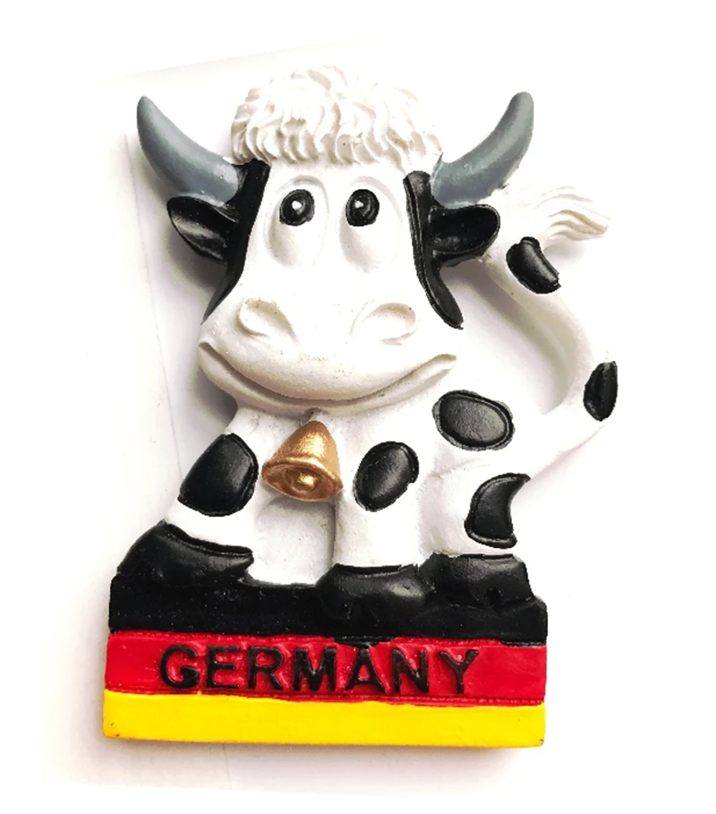 Магниты на холодильник расписанные вручную немецкие коровы 3D магниты сувениры