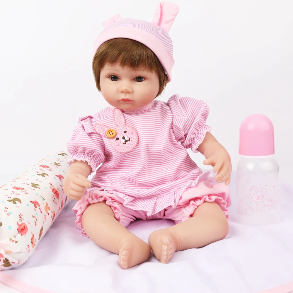16 дюймов силиконовые куклы Reborn Baby детские игрушки Playmate подарок для девочек