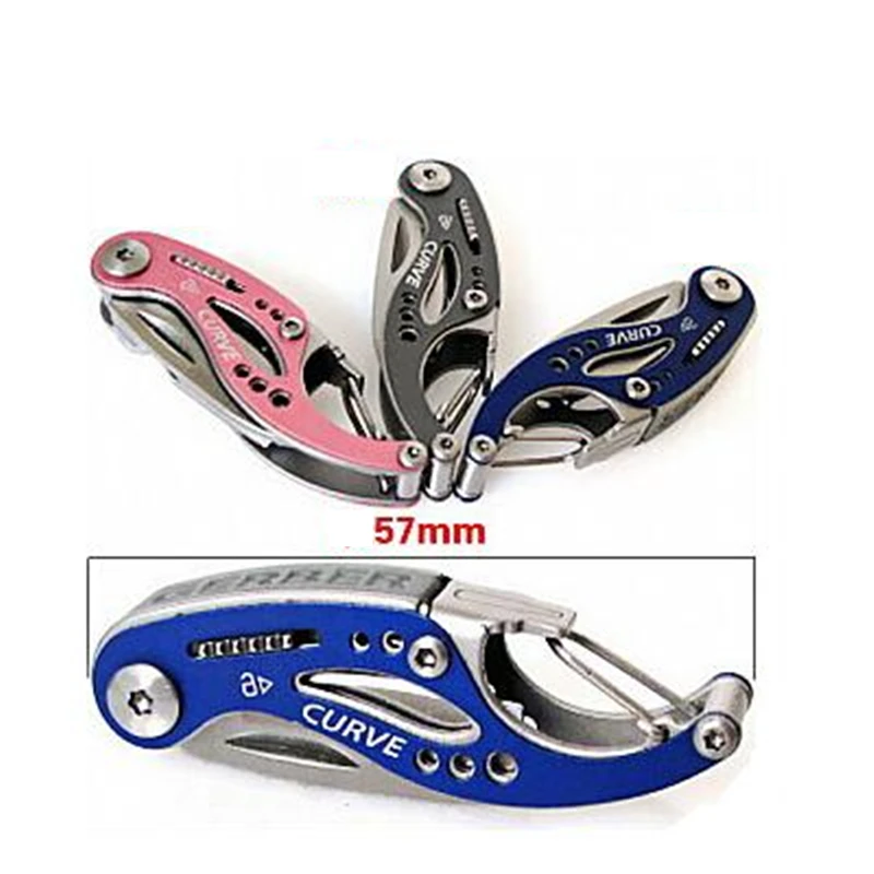 

Outdoor Folding Curve Multifunctional Combination Opener Tool Little Whale Pocket Portable Gadget EDC Camping Survival Keychain