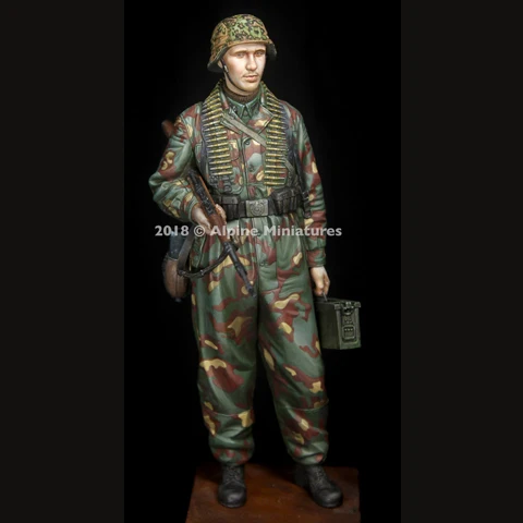 12SS Panzer Division HJ 1/16 с 2 различными головками набор из смолы фигурка солдата военная