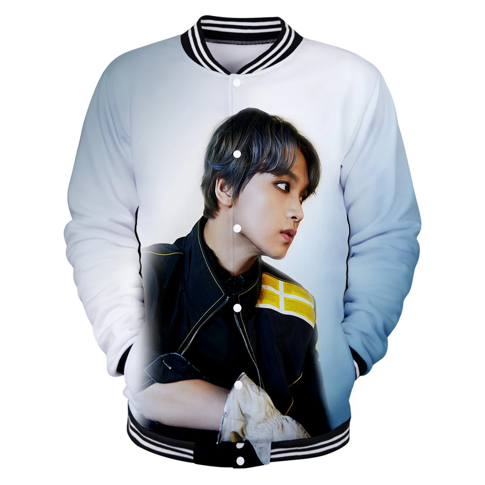 Бейсбольные куртки с 3D принтом NCT 127 We Are Super Human Женская/мужская куртка длинными