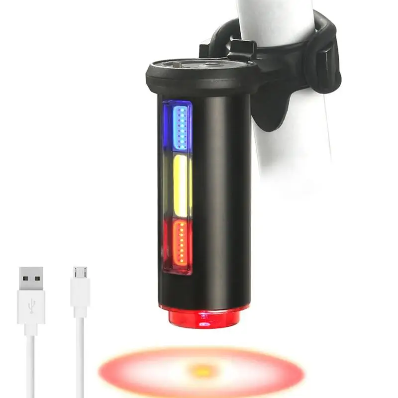 7 Modes Bicycle Light Rechargeable IPX5 Waterproof Rear Tail Safety Warning Cycling Lamp for Riding Travel Walking Jogging | Спорт и