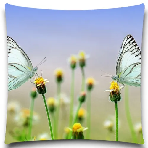 Квадратная наволочка с бабочками/насекомыми стильные хлопковые наволочки из