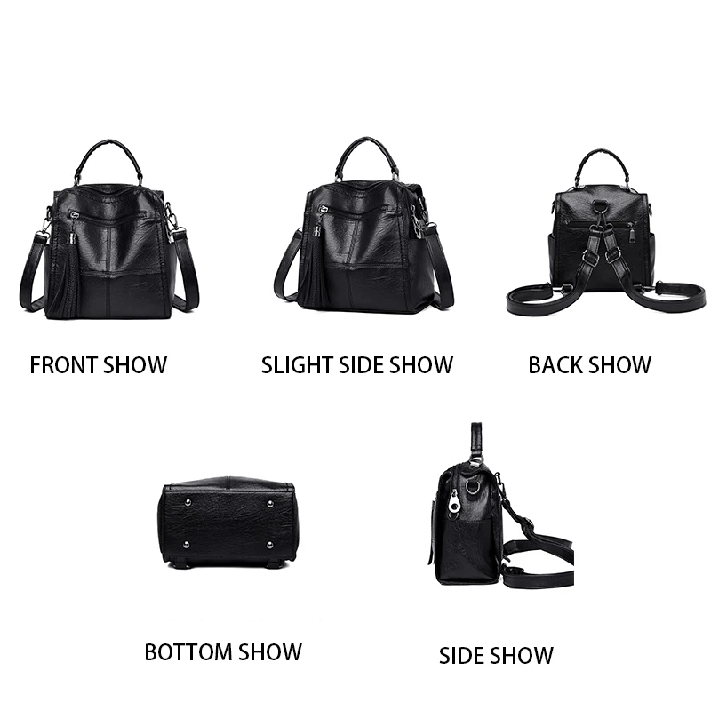 Однотонные сумки на плечо для женщин сумки-мессенджеры 2019 винтажные кожаные