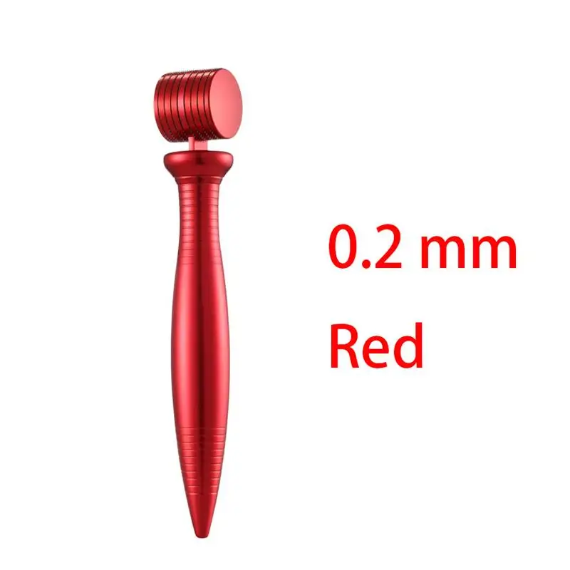 Red Color 0.2mm Оригинальная упаковка Дерма роликовая система микроиглы красного цвета золотого цвета Дерма ролик с иглами для ухода за кожей лица Уход за волосами - Цвет: Red Color 0.2mm