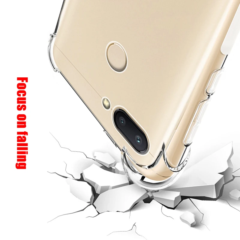 Ultra Slim Transparent TPU Case For Xiaomi Pocophone F1 Mi8 SE 6 6X 5X Silicone Phone Cover Redmi Note 5 6A 5Plus |