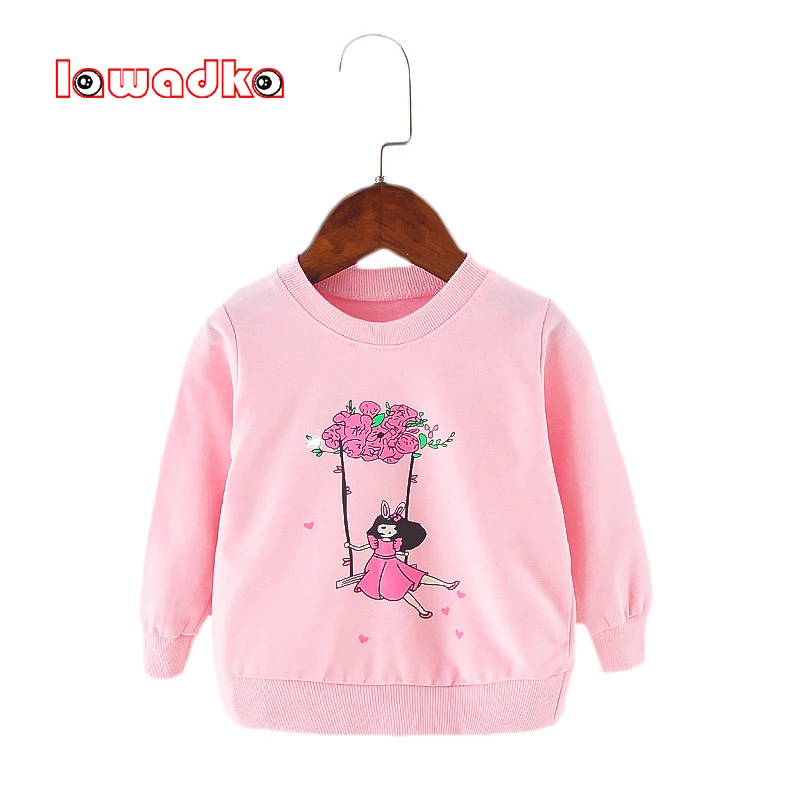 

Lawadka 9-24M Baby T-shirt For Girls Toddler Print Long Sleeve T-shirts for Babies O-neck Top 1st Birthday Tees Clothes 2022 New