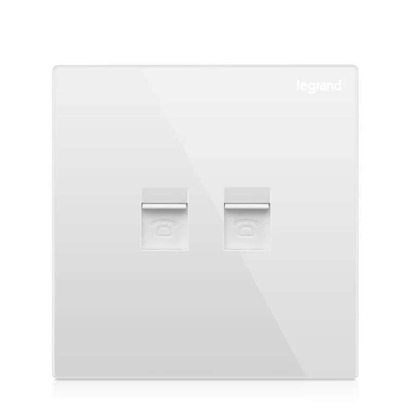 Высококачественная настенная розетка с двойным телефоном и большой панелью 86