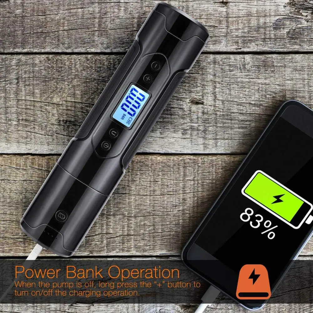 Портативный воздушный компрессор насос мини беспроводной Электрический
