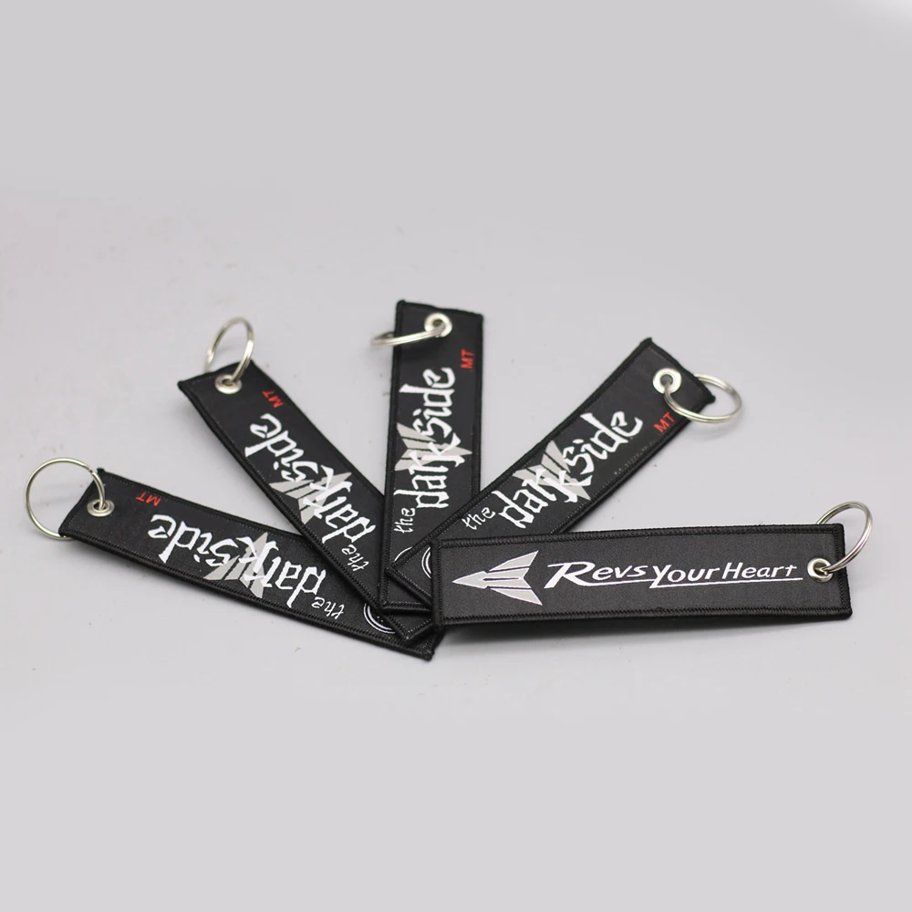 

5 Pcs/Lot DARK SIDE OF JAPAN Embroidery Keyrings For Yamaha MT-01 MT-125 MT-03 MT-07 MT-09 Motorcycles Scooters Key Chains