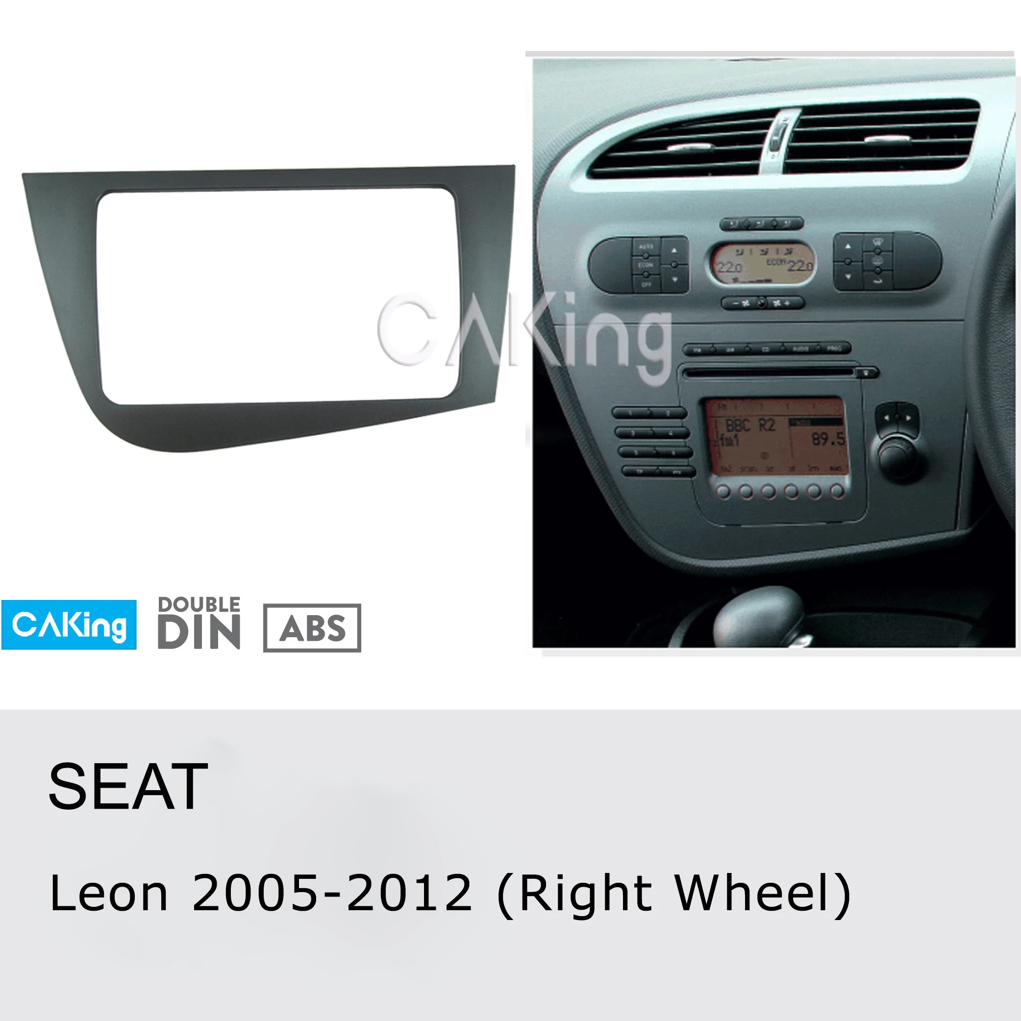 Автомобильная фасция Радио панель для SEAT Leon 2005-2012 (правое колесо) Набор Фитингов