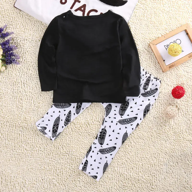 Infant Newborn Baby Boys Girl Clothing Sets Boy Fashion Cotton T-shirt Pants 2pcs Outfits Set Clothes | Детская одежда и обувь