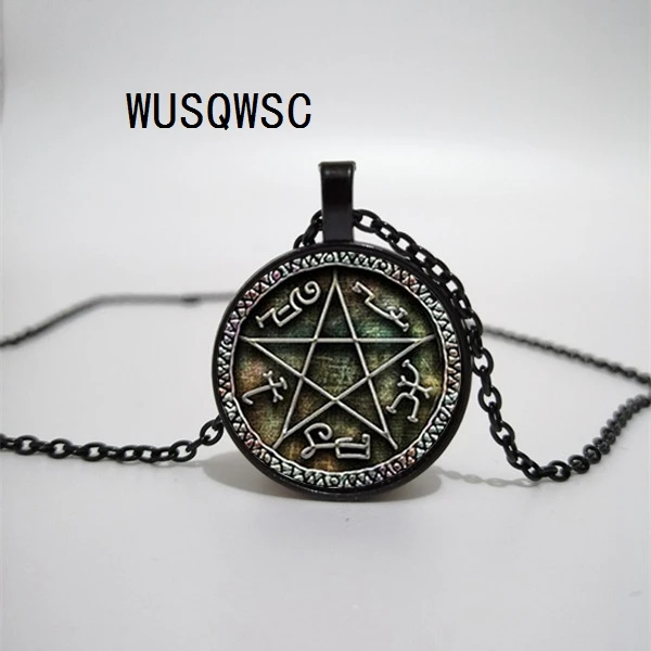 WUSQWSC 2019/горячая Распродажа сверхъестественное дьявол ловушка стекло кулон