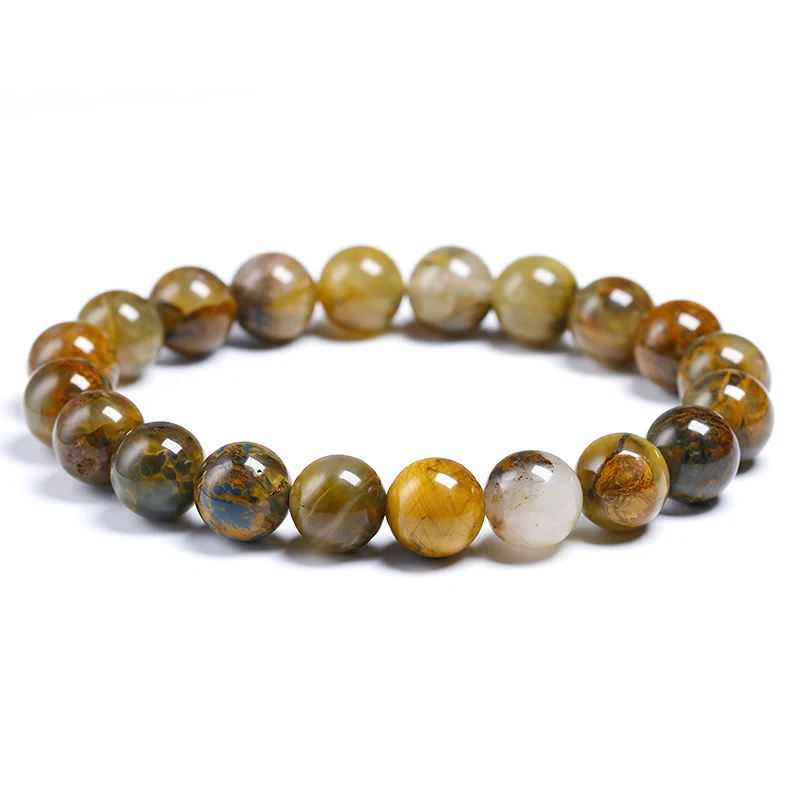 

Natural Yellow Pietersite Jewelry 6 8 10mm Stones Agate Beads Bracelet Yoga Women Meditation Amulet Men Bracelets Gift