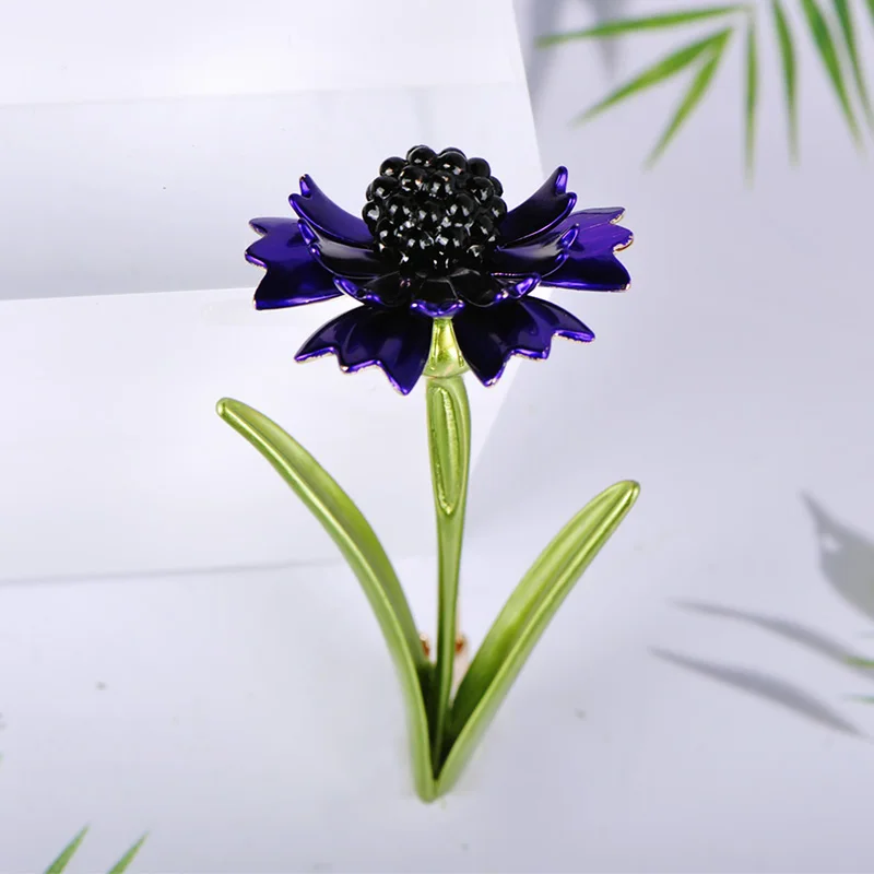 Funmor Trendy Flower Shape Brooches Alloy Enamel Jewelry Women Men Sweater Suit Coat Dress Collar Bag Pins Party Accessory Gifts | Украшения