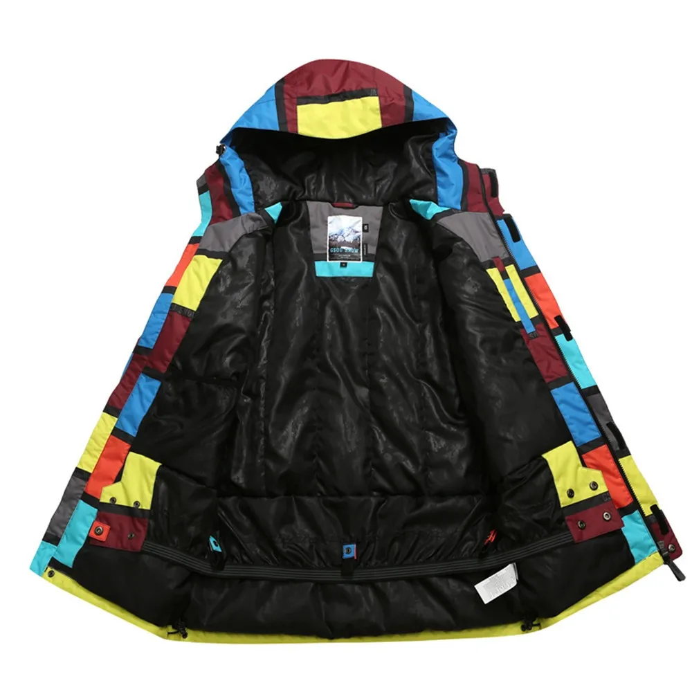 Новый Мужчины Лыжная Куртка Ветрозащитный Теплое Пальто Мужской Открытый