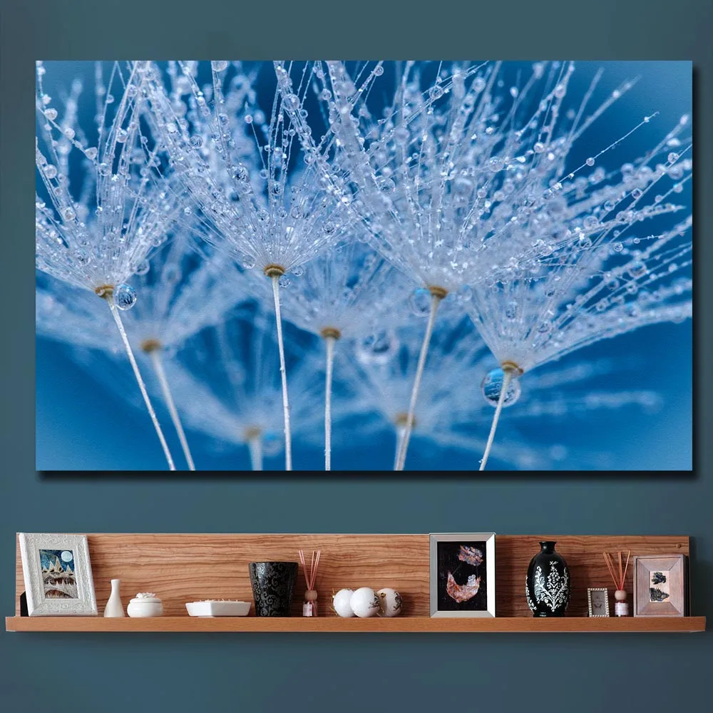 Fashion Printing Plant with Dew Oil Painting Home Decor on Canvas Modern Wall Art Print Poster Unframed | Дом и сад