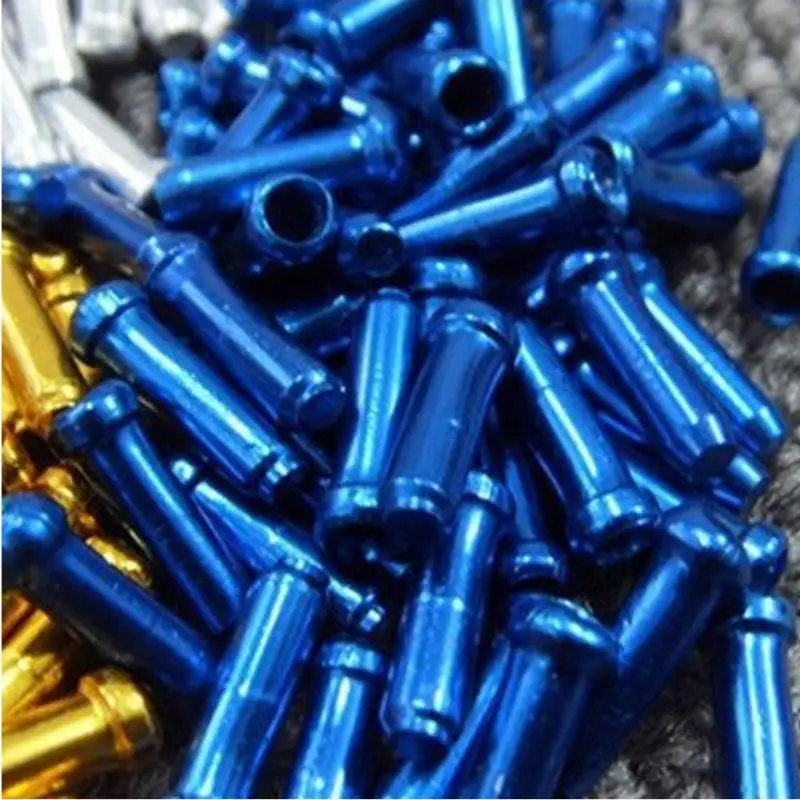 10 шт./лот алюминиевый тормозной кабель для велосипеда велосипедные наконечники