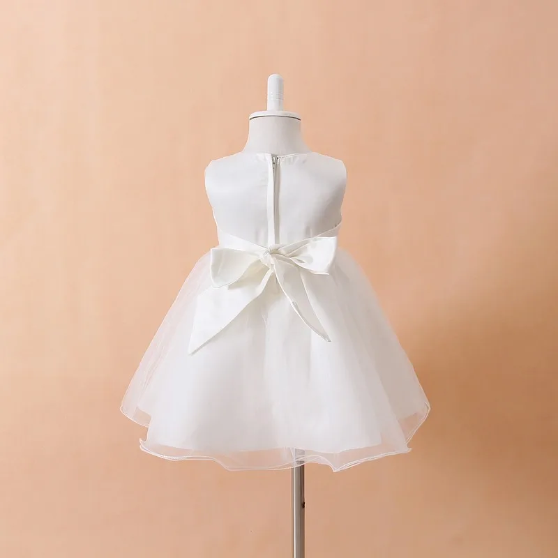 Детское платье для крещения белое Тюлевое принцессы вечерние свадебные платья