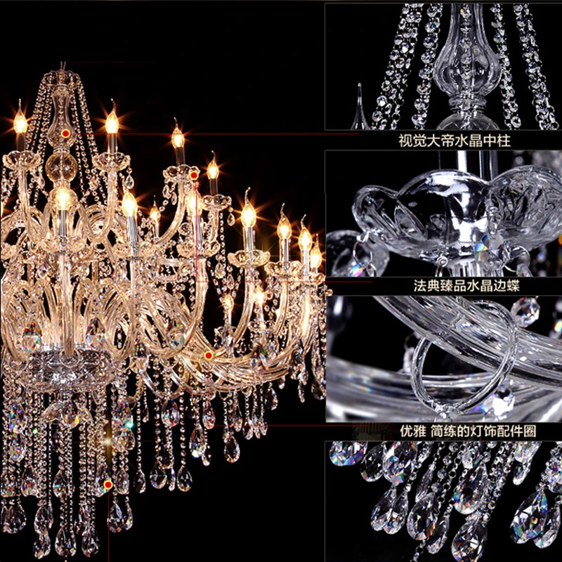 Хрустальная люстра в европейском стиле для гостиной Роскошная лампа дома