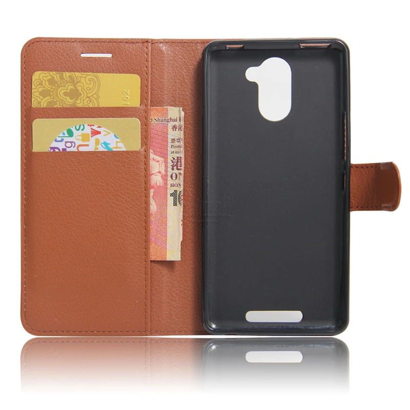New Litchi pattern Phone Bags Fundas For BQ Aquaris U Plus Case Wallet With Stand Card Pockets Luxury PU Leather Flip Cover | Мобильные