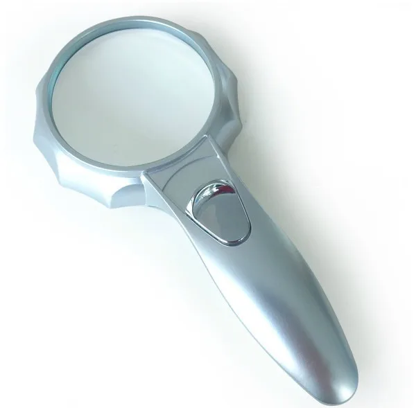 6x55mm Handheld Illuminated Magnifying Glass Pocket Magnifier with 6 LED Lamps for Vision Add | Инструменты