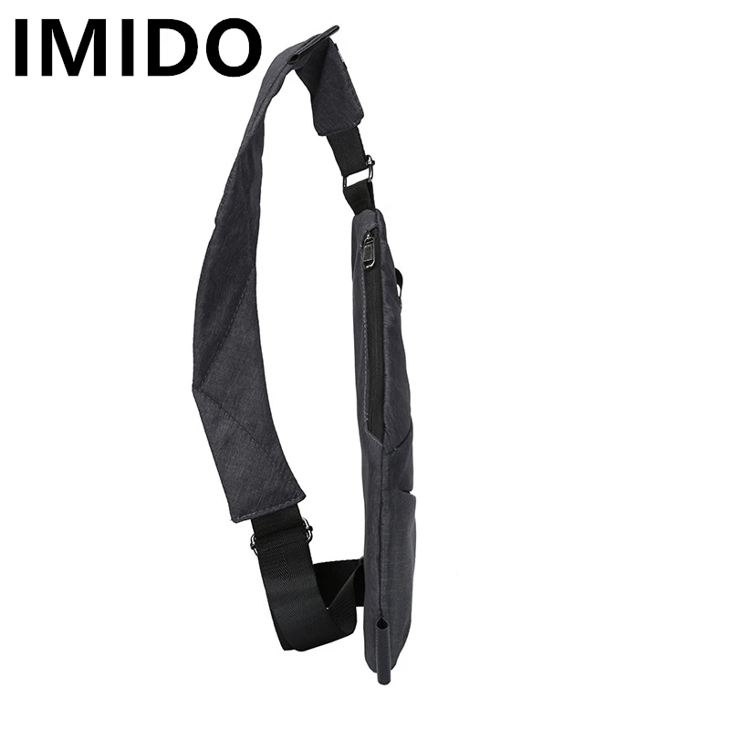 IMIDO 2019 Мужская парусиновая сумка для хранения с цифровой печатью через плечо