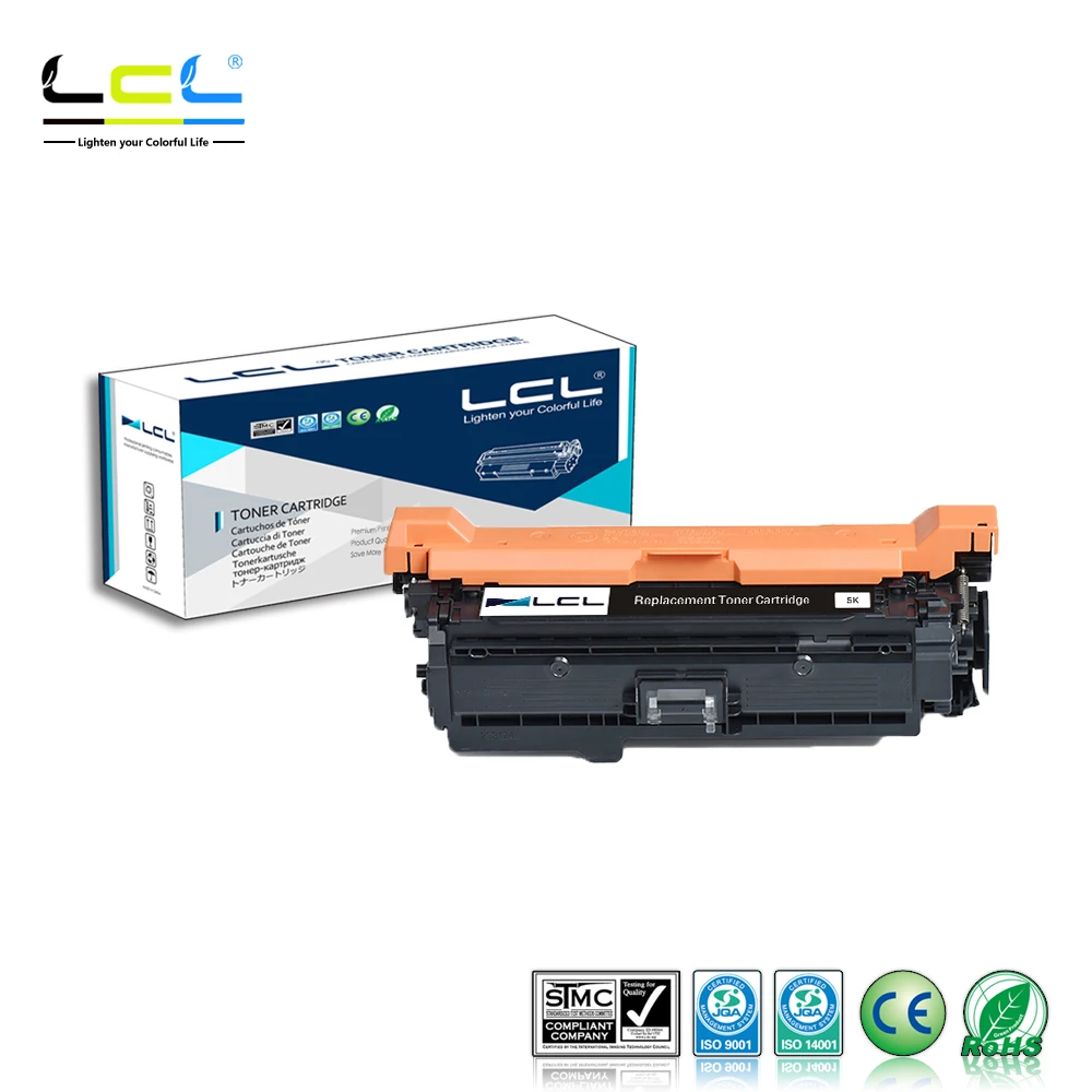 

LCL 504A CE250A (1-Pack black) Toner Cartridge Compatible for HP Color laserJet CM3530 laserJet CP3525