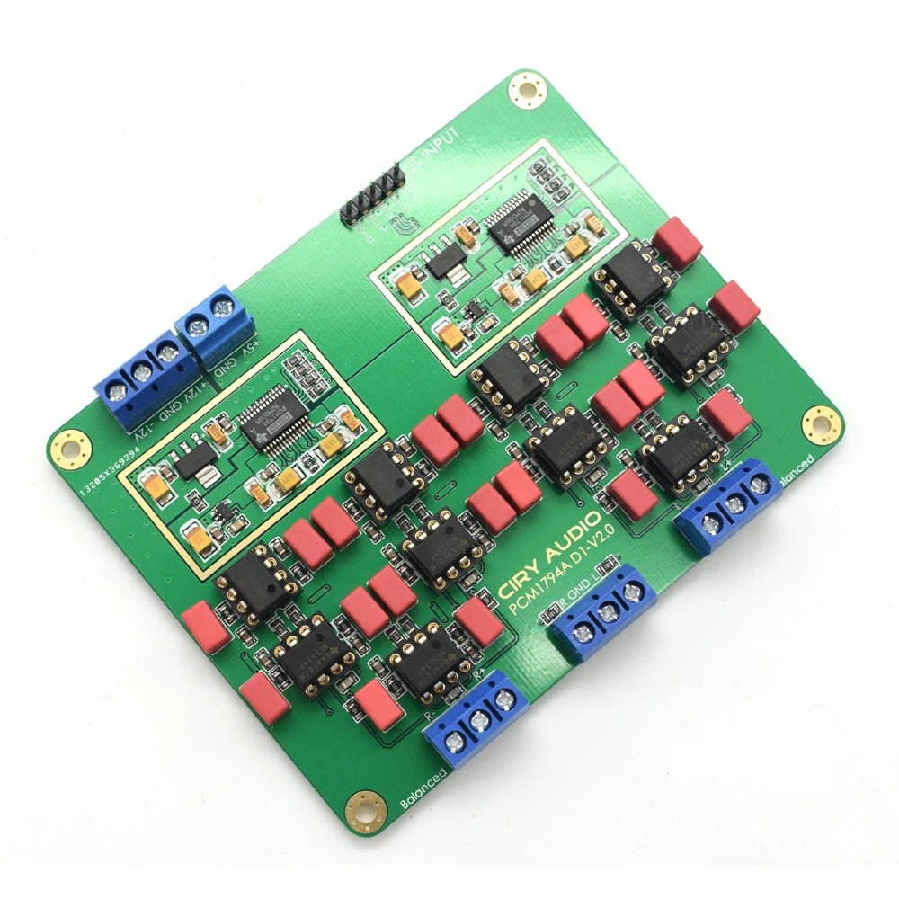 Lusya новейший Hi-Fi параллельный PCM1794A DAC аудио декодер собранная плата 24 бит 192 кГц F3-013