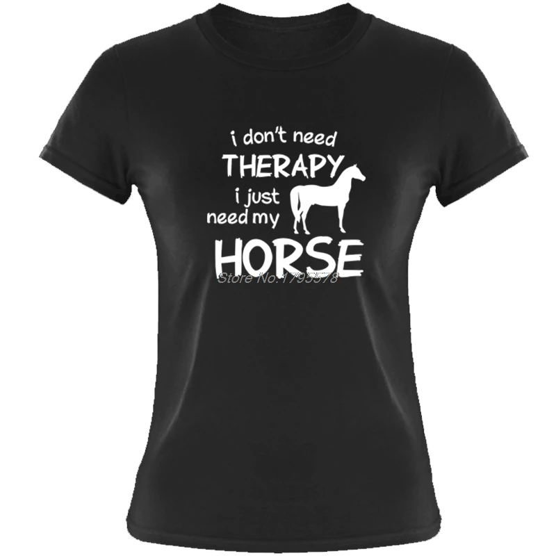 Футболка для верховой езды с надписью I't Need treatment I Just Ride летняя стильная