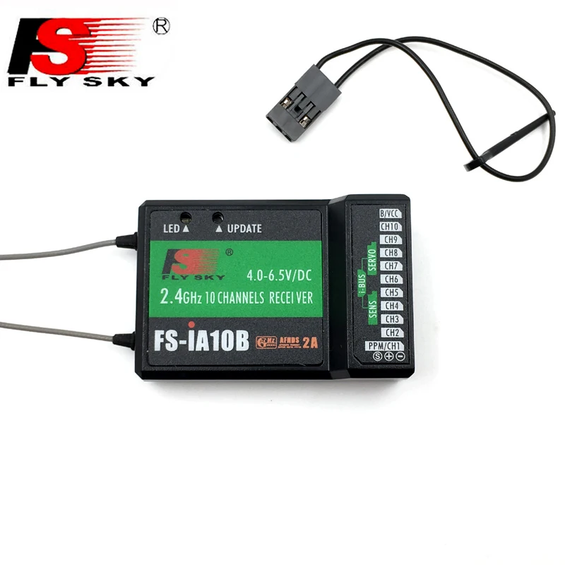Flysky 2 4G 10CH FS-iA10B 10 Каналы приемник Поддержка FS-I10 FS-I6 FS-I6S F4-IS передатчик для RC FPV