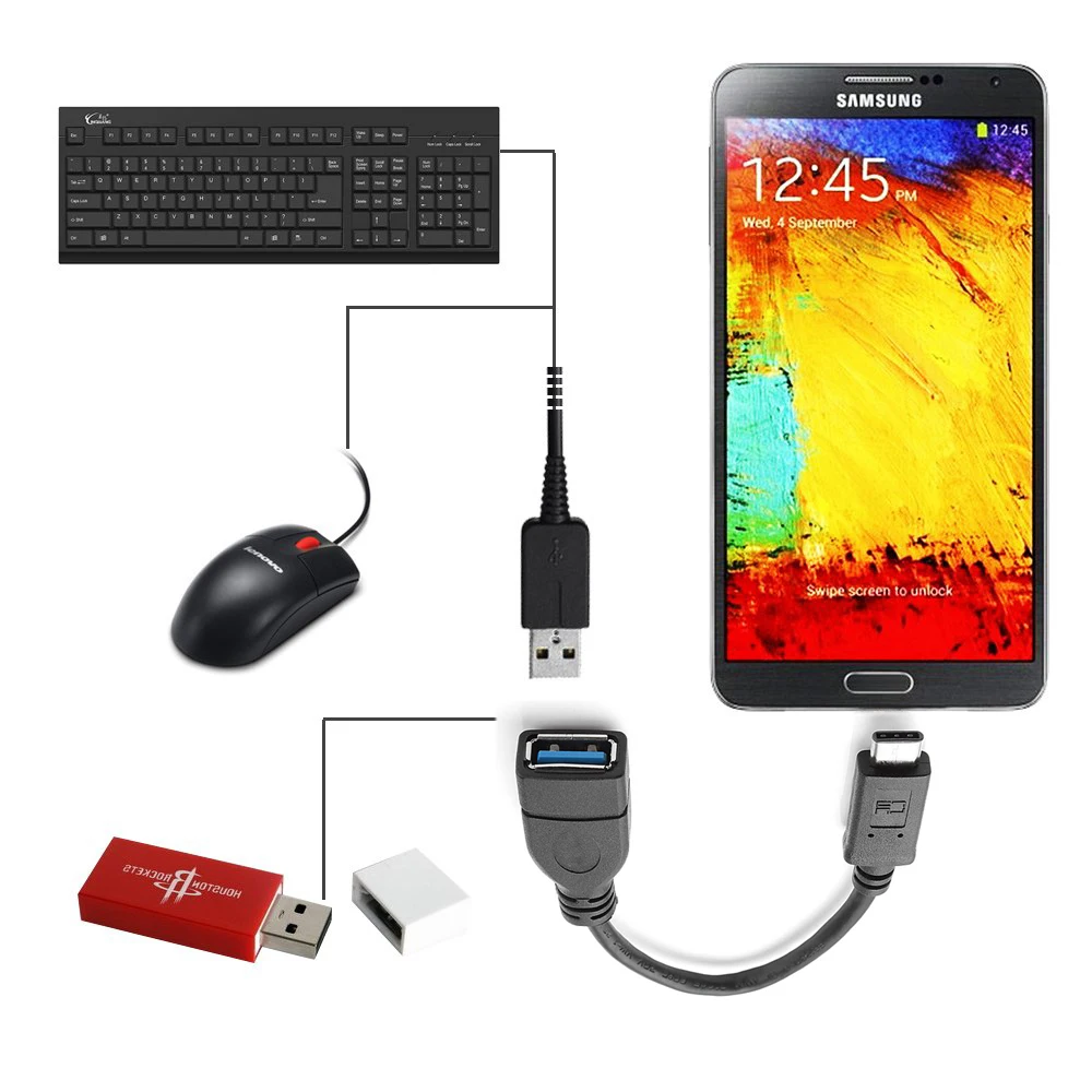 Адаптер Xiwai USB C OTG кабель Type к 3 0 2 Thunderbolt Type-C адаптер для Samsung One Plus MacBook USBC |