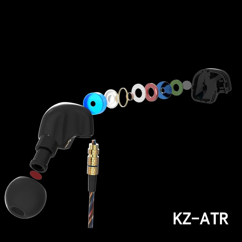 KZ ATR наушники бас Спорт гарнитура Mobile Music наушник HiFi с микрофоном гарнитуры для