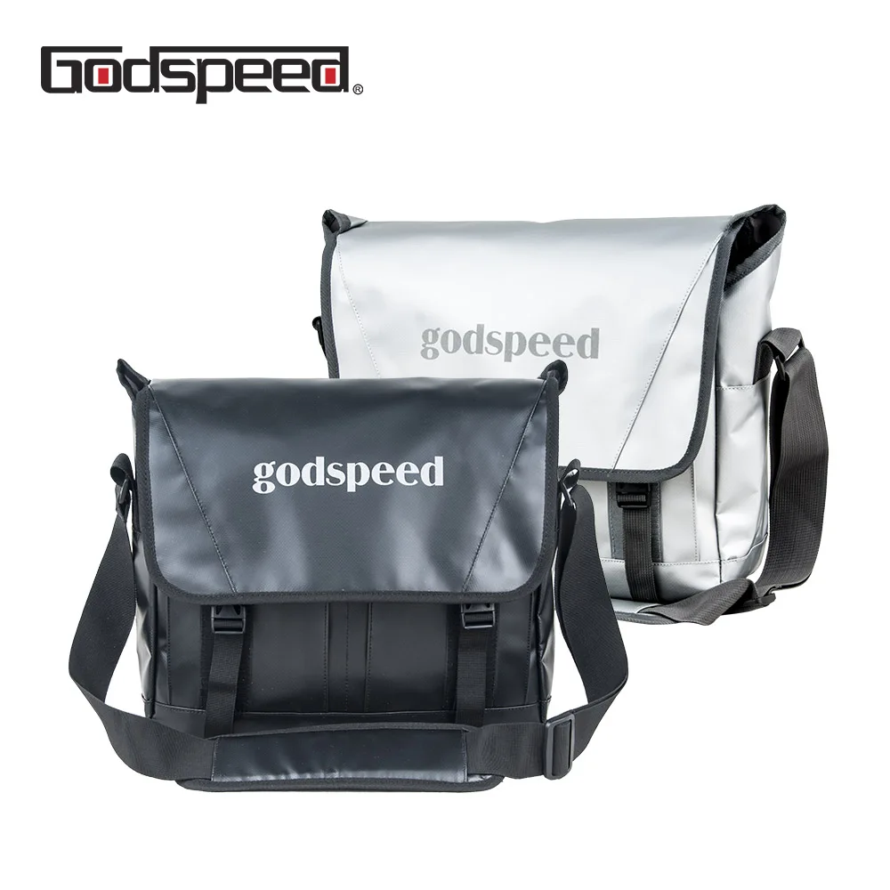 

Godspeed pvc tarpaulin messenger bag waterproof fashion shoulder bag multi - functional sling business bag for men