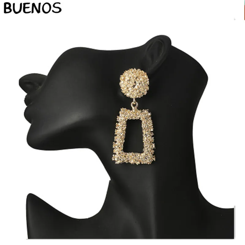 BUENOS 3 металлические цвета преувеличенные большие тяжелые простые геометрические