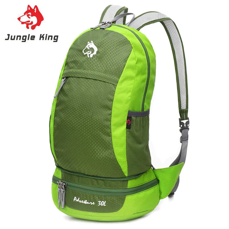 Многофункциональный водонепроницаемый кожаный рюкзак Jungle King вместительный для - Фото №1