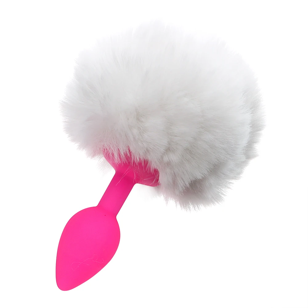 OLO Anal Sex Toys for Women Silicone Butt Plug Tail Adult Products Hairy Rabbit Erotic | Красота и здоровье