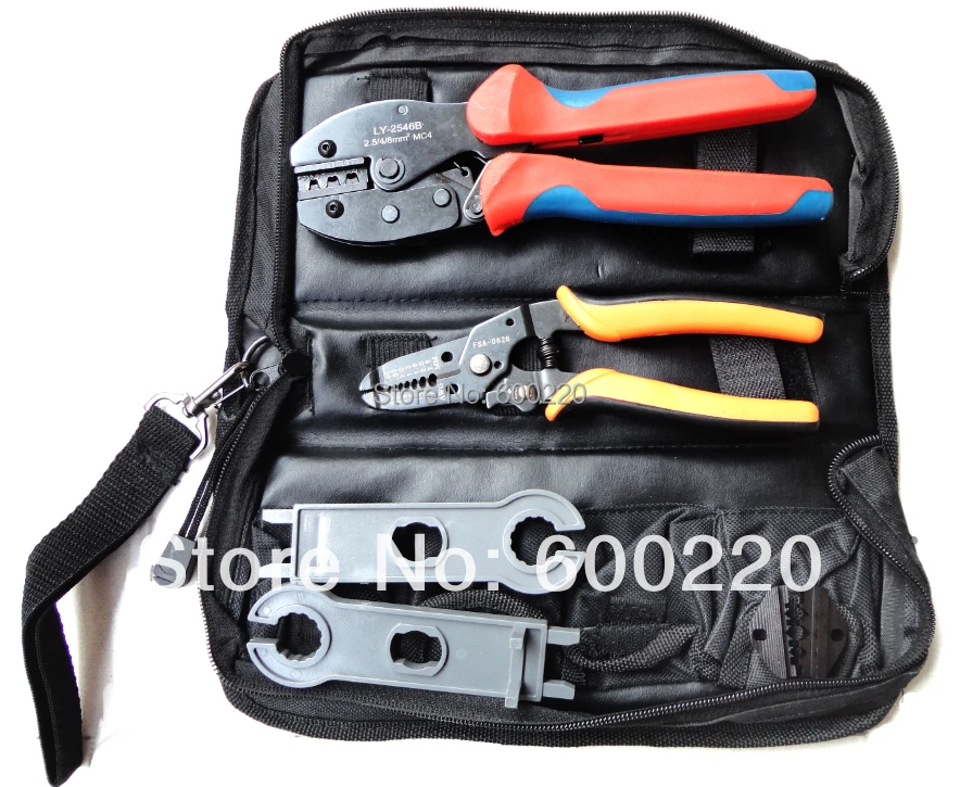 

LY-K2546B-3 Solar Tool Set, PV Tool set MC4 crimping tool, PV cable stripper, solar tool kit