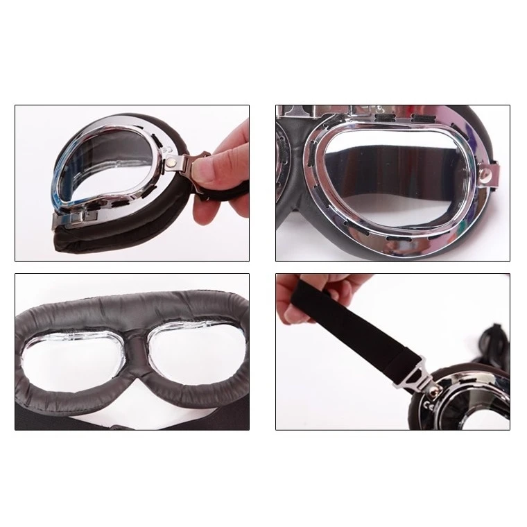 Винтажные очки авиаторы для катания на лыжах сноуборде снегоходах антиуф ретро