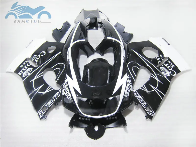 Free Custom ABS fairings kit for SUZUKI GSXR750 GSXR 600 1996-2000 SRAD sport fairing kits GSXR600 96-00 black corona bodyworks |