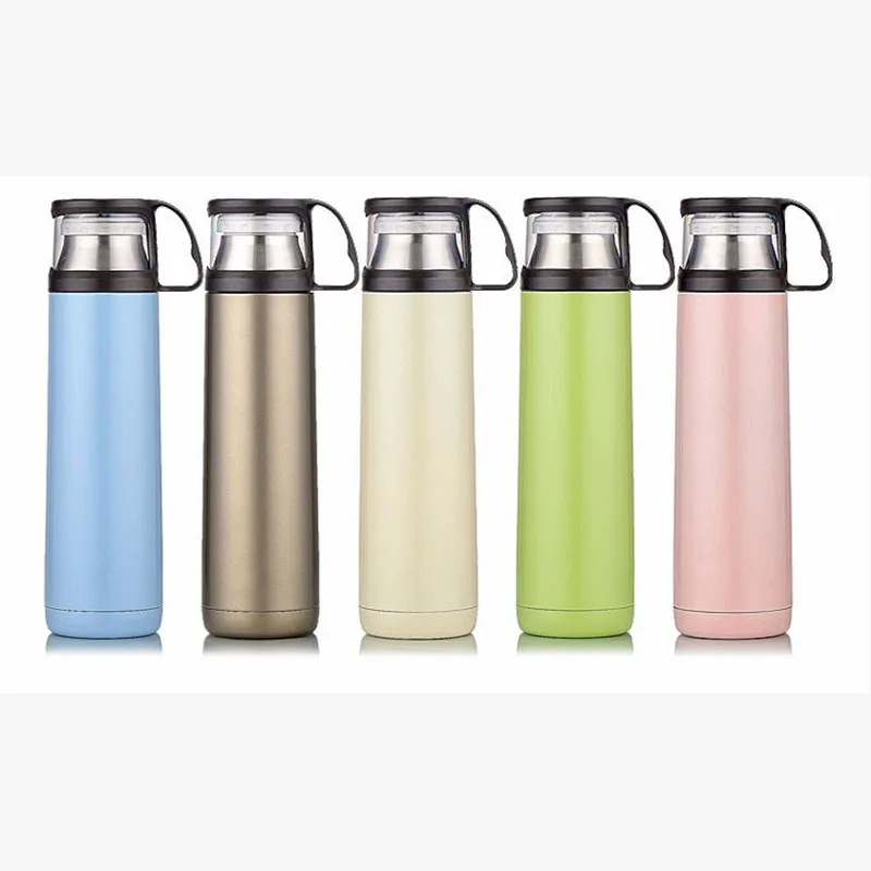 Бизнес вакуум бутылка для воды из нержавеющей стали с CUPS Дамы Дети Спорт на