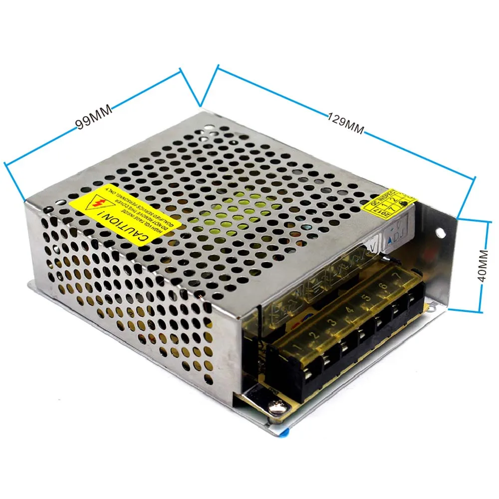 Одиночный выход DC 12V 12.5A 150W Светодиодный источник питания адаптер AC100 240V DC12V SMPS для