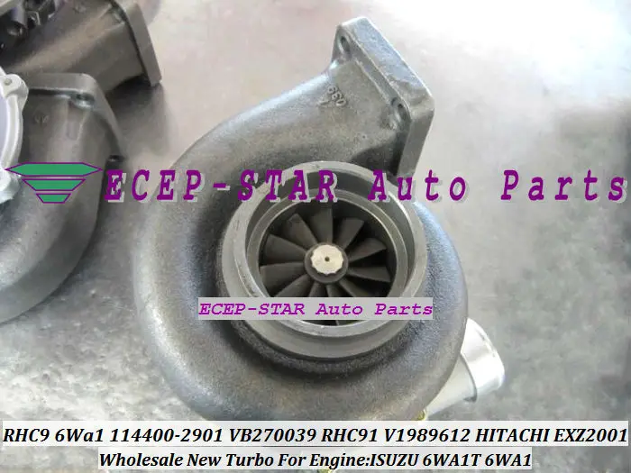 RHC91 114400-2901 114400-2902 VB270039 RHC9 V1989612 VB270074 Turbo Turbocharger For HITACHI EXZ200-1 EX200-1 6WA1T 6WA1 TCC TCN |