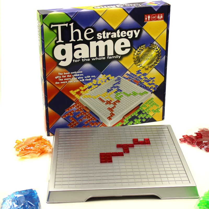 Настольная игра Blokus Smart Puzzle английская версия Вечерние игры для детей игрушки Tos