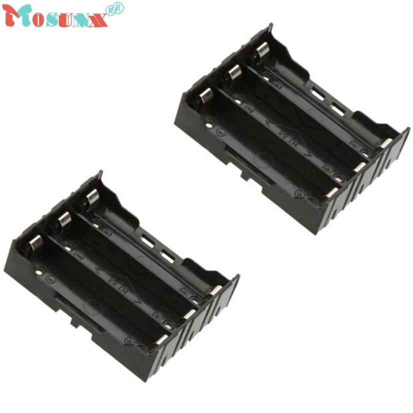 1 шт. DIY черный ящик для хранения держатель чехол 3x18650 3 7 В аккумуляторные батареи