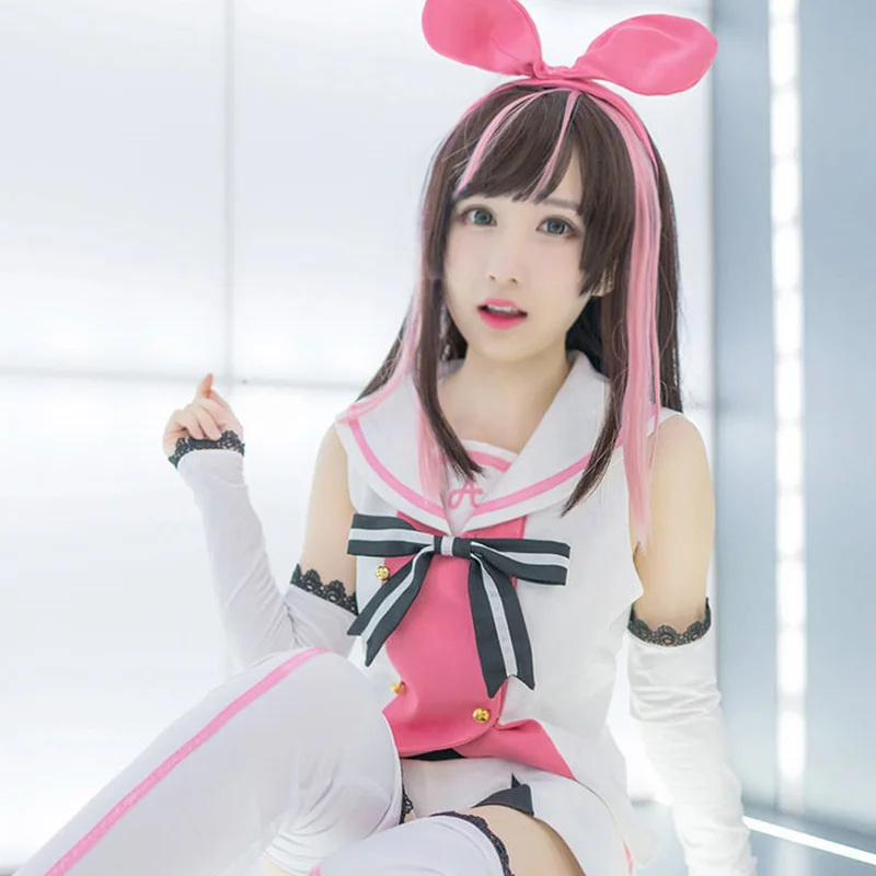 Kizuna AI костюмы для косплея японская Виртуальная одежда YouTuber A. I. Channel на Хеллоуин Spot