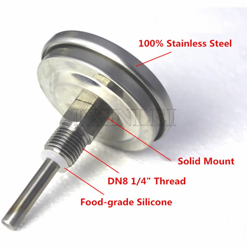 Пищевой биметаллический металлический термометр из нержавеющей стали 0-150